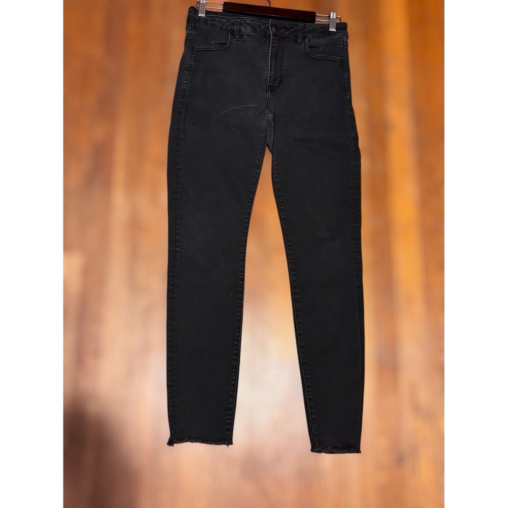 American Eagle Outfitters Black Skinny Jeans - High-Rise Size 12